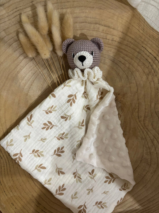 Doudou Ours - Doudou personnalisé au crochet Ma boutique