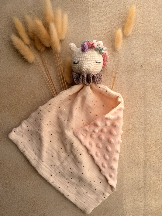 Doudou Licorne - Doudou personnalisé au crochet