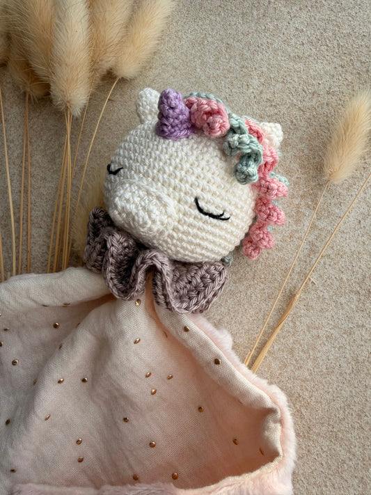 Doudou Licorne - Doudou personnalisé au crochet Ma boutique