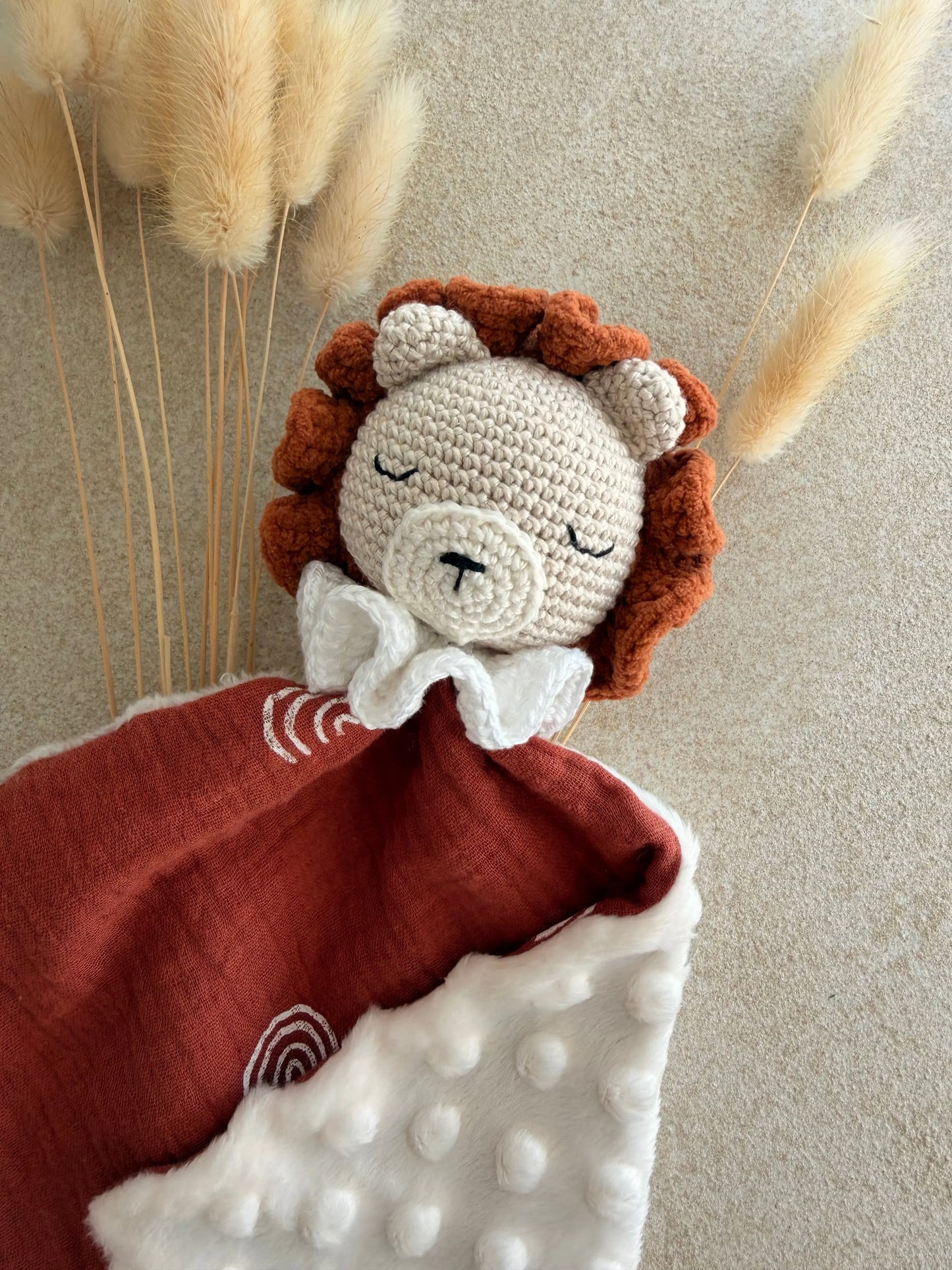 Doudou Lion - Doudou personnalisé au crochet Ma boutique