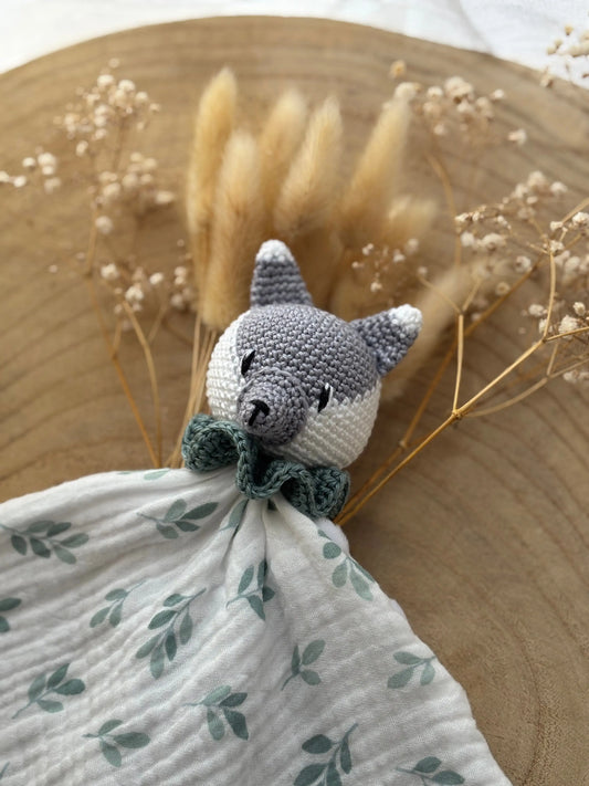 Doudou Loup - Doudou personnalisé au crochet Ma boutique