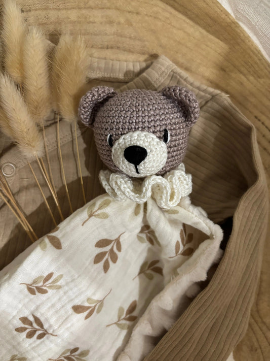 Doudou Ours - Doudou personnalisé au crochet Ma boutique