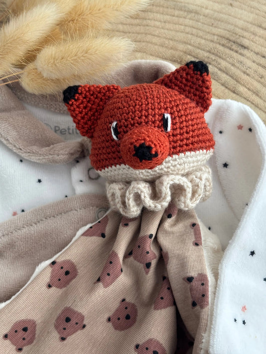 Doudou Renard - Doudou personnalisé au crochet Ma boutique