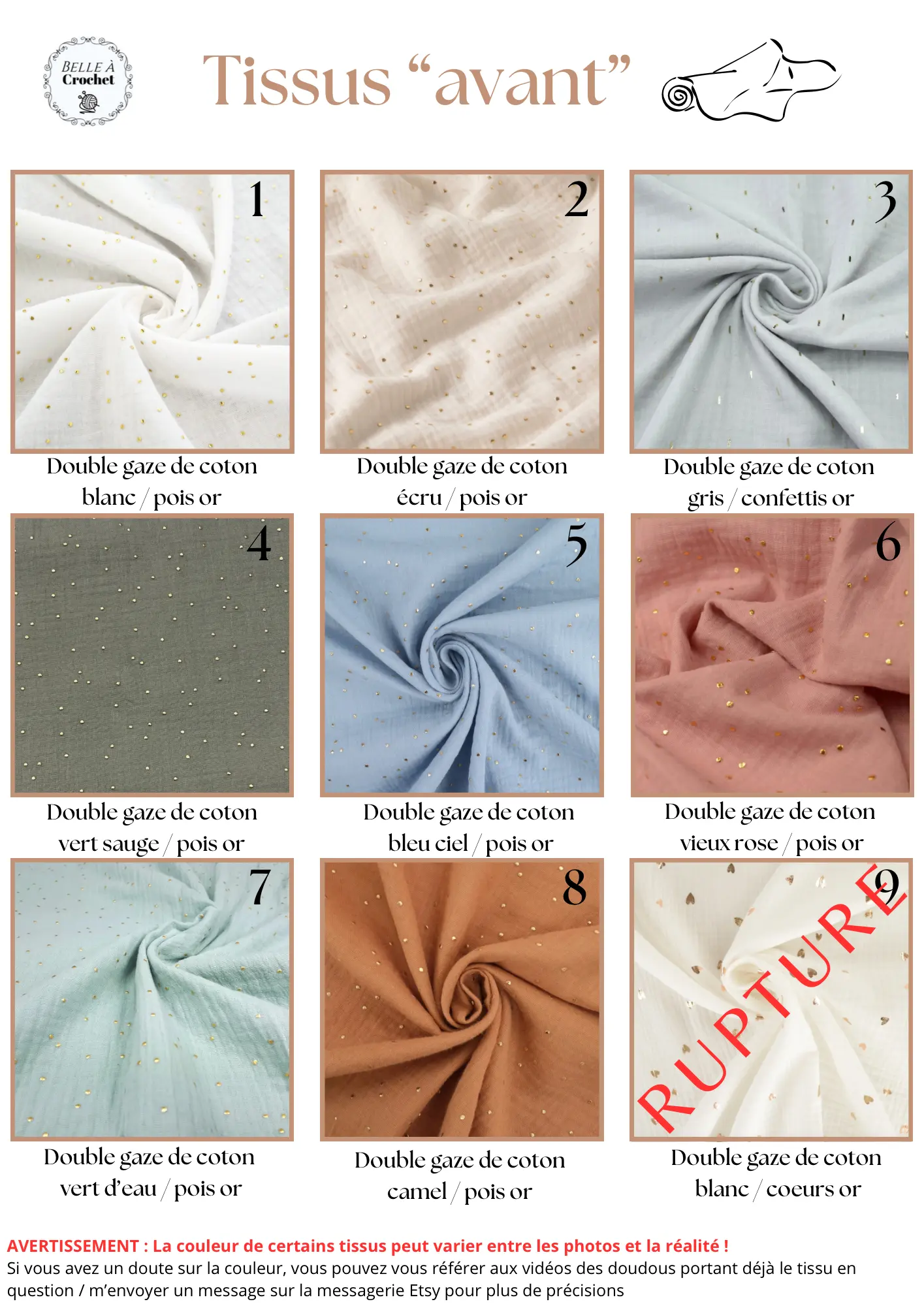 Doudou Renard - Doudou personnalisé au crochet Ma boutique